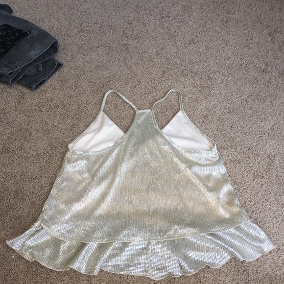 Gold Racer Back tank - Picture 2 of 2